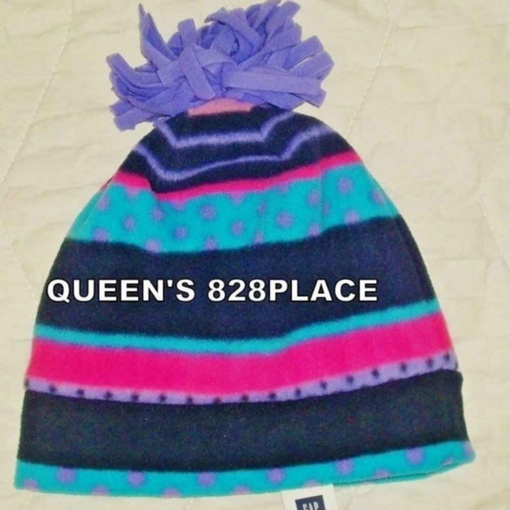 Nwt Gap Kids S/ M Purple Pink striped Hat